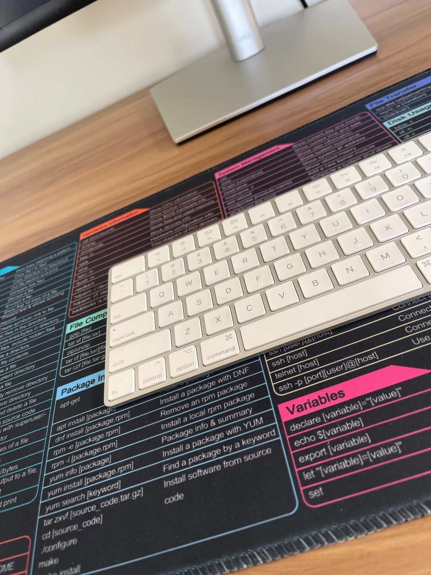 HackerMat - the cheat-sheet mousepad!