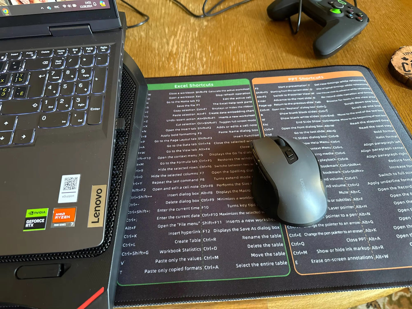 HackerMat - the cheat-sheet mousepad!