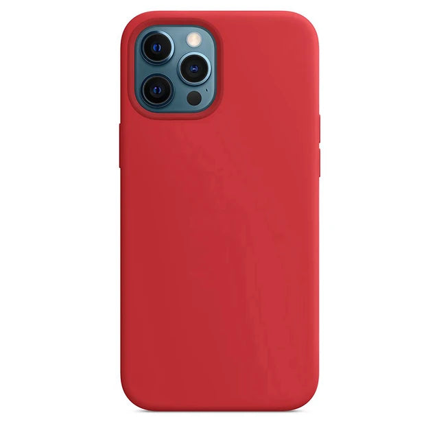 Silicone Microfiber Velvet Case for the iPhone 15 with Logo