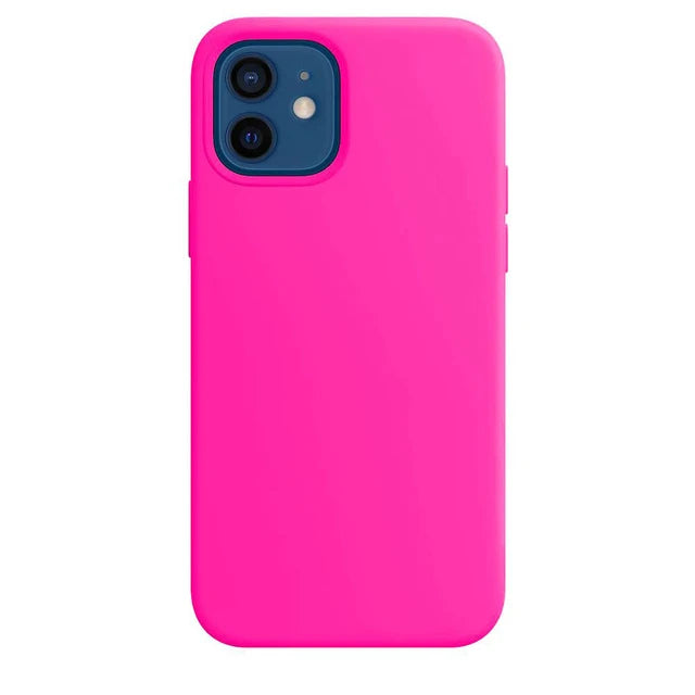 Silicone Microfiber Velvet Case for the iPhone 15 with Logo