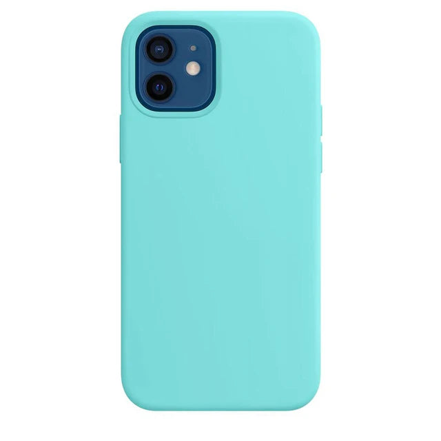 Silicone Microfiber Velvet Case for the iPhone 15 with Logo