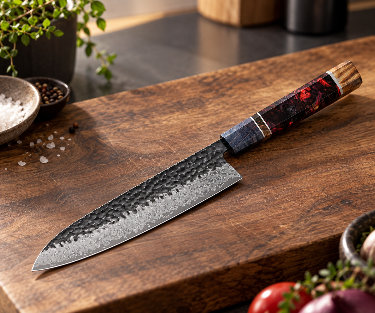 Blackforge™ Damascus Chef Knife