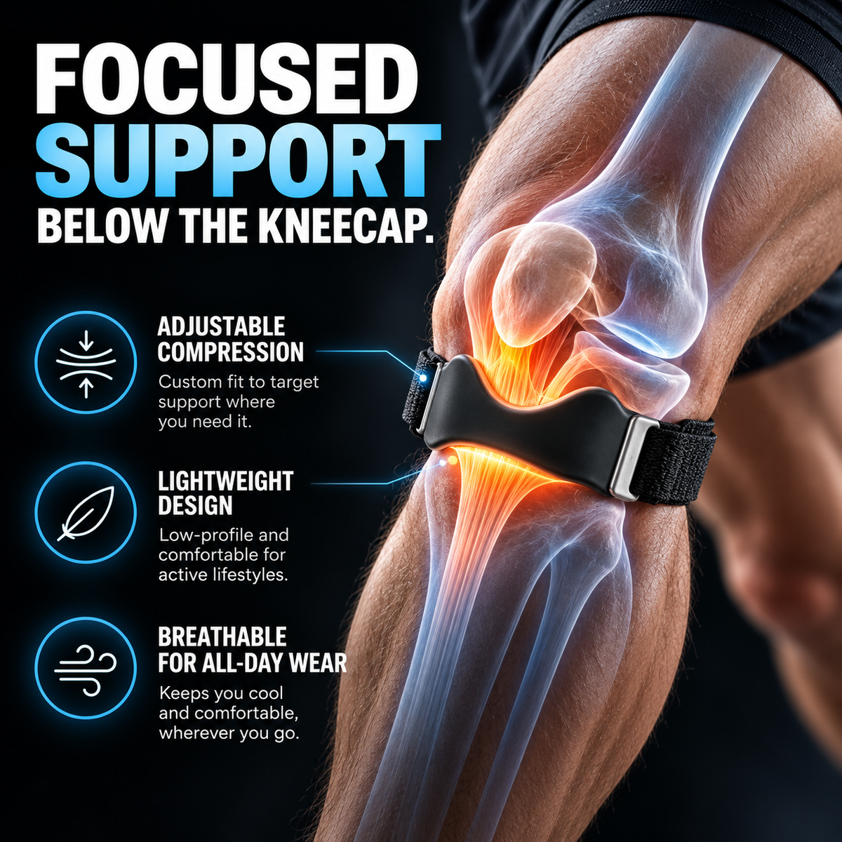 PatellaPro™ Knee Support Strap