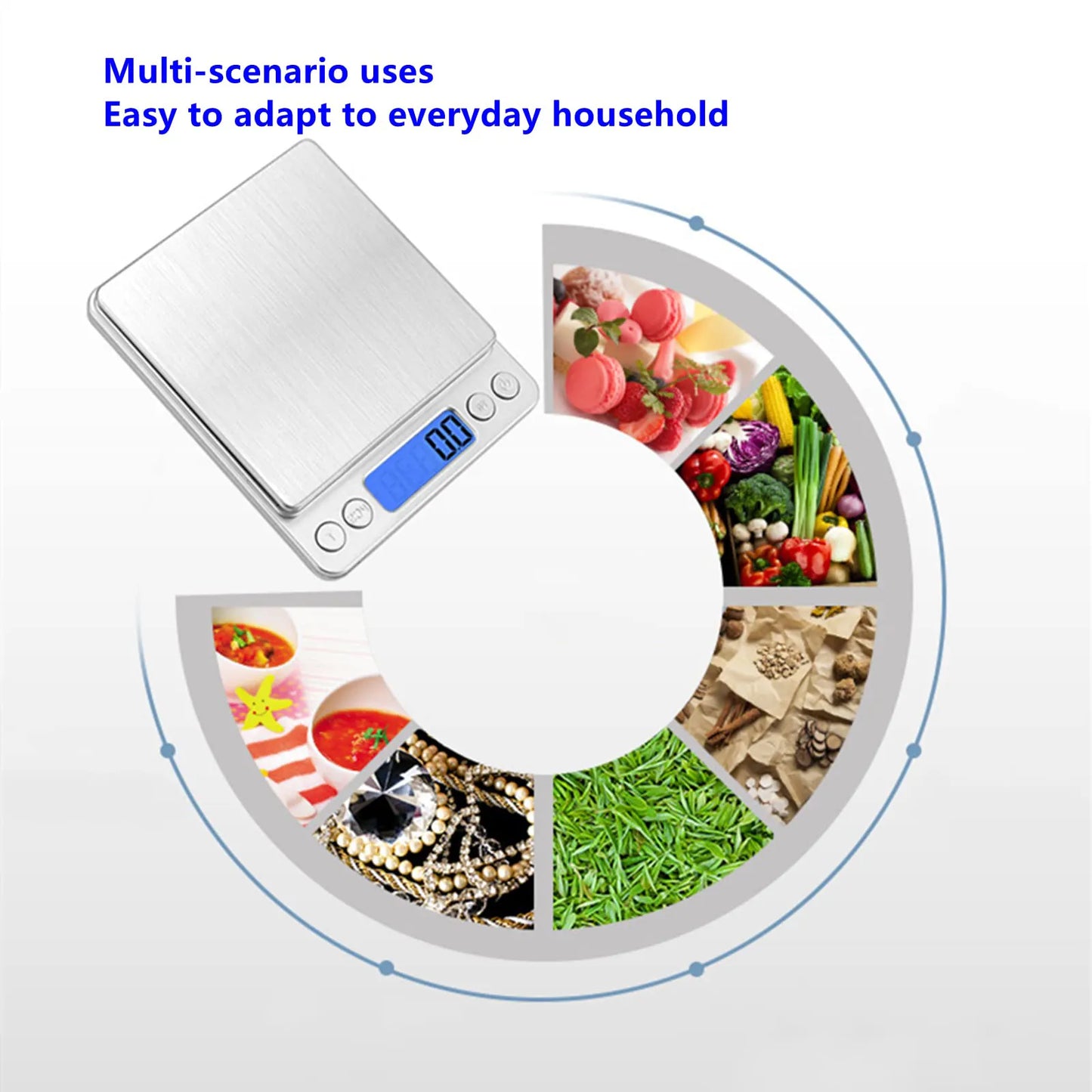 Mini Digital Kitchen Scale 3000g x 0.1g for Cooking, Jewelry, and more