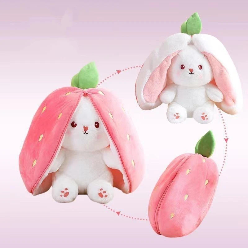 Cute Plush Bunny - turns inside out into a fruit!